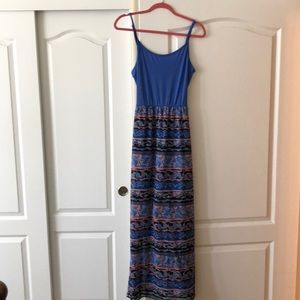 Periwinkle Blue Summer Maxi Dress